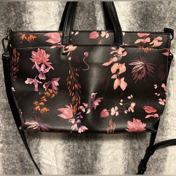 A New Day Floral Black Hand Bag - Picture 3 of 13